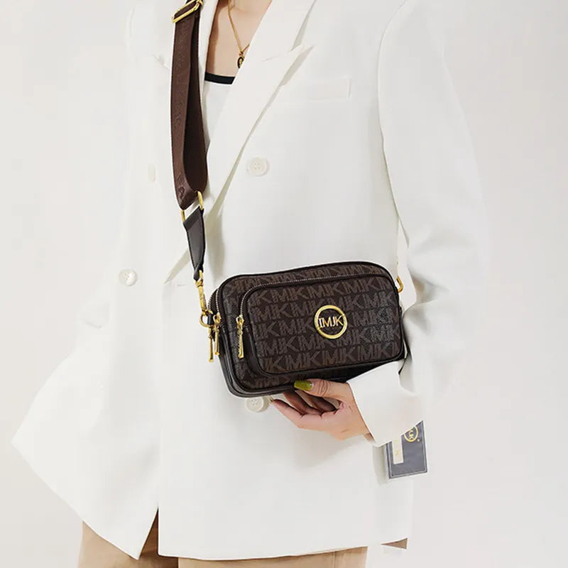 Sac bandoulière pour femme avec monogramme et détail de chaîne
