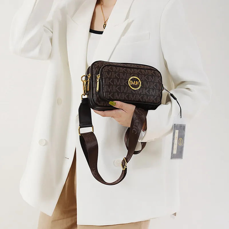 Sac bandoulière pour femme avec monogramme et détail de chaîne
