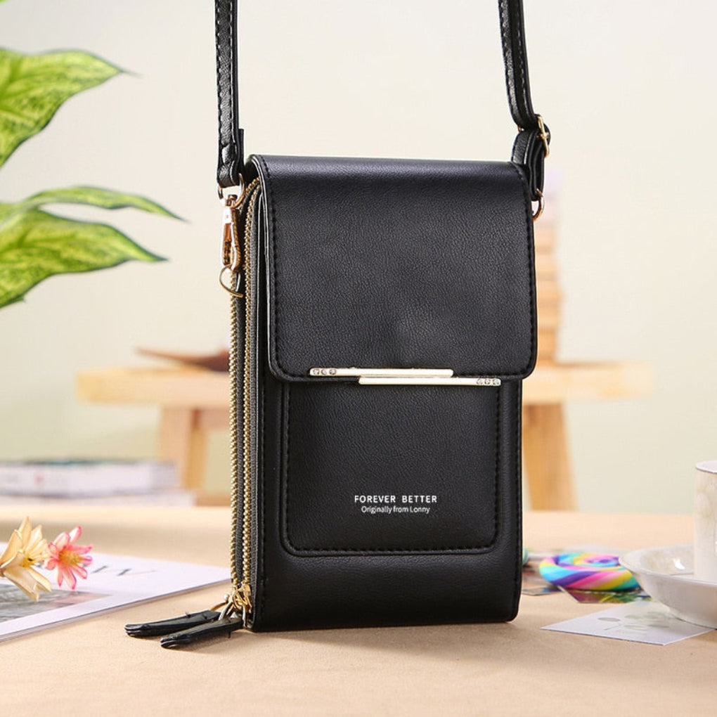 Sac bandoulière pour téléphone portable pour femme avec poche pour écran tactile