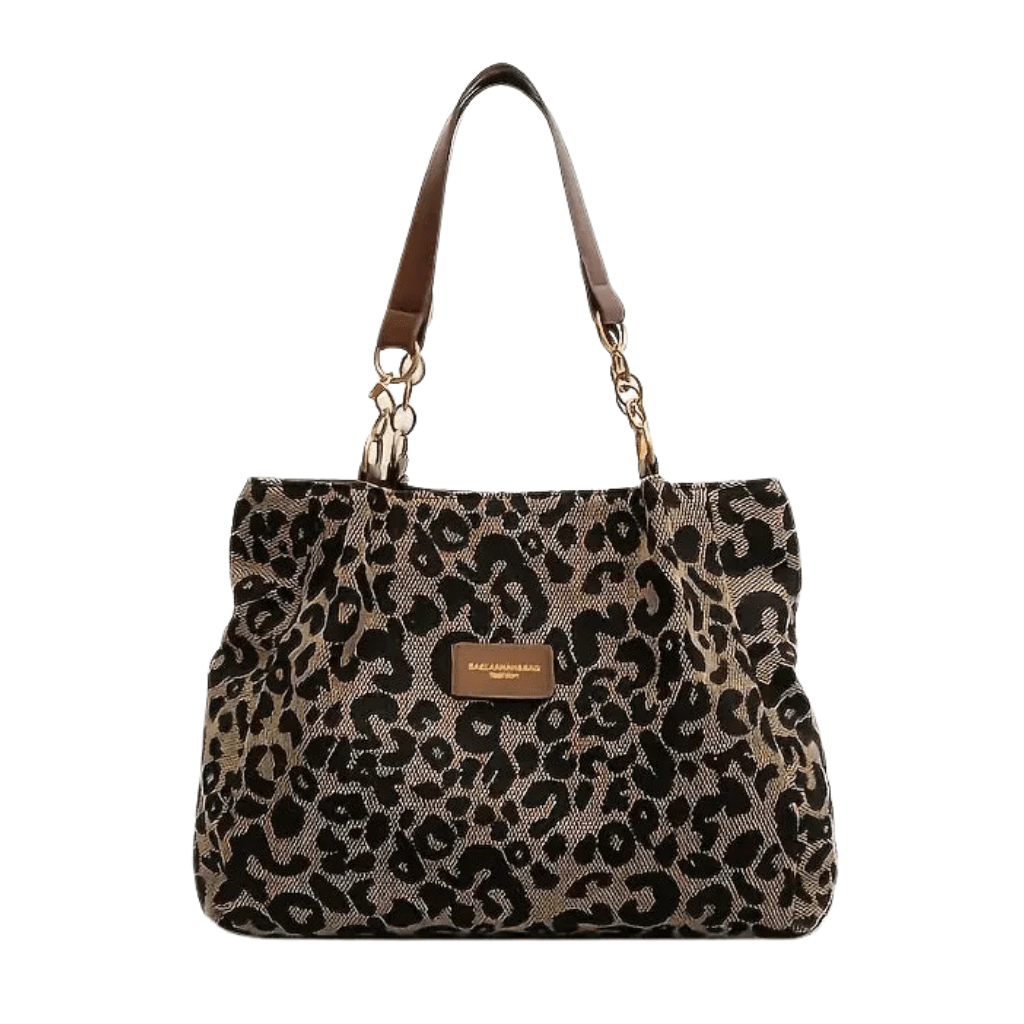 Sac cabas léopard de luxe, spacieux et résistant