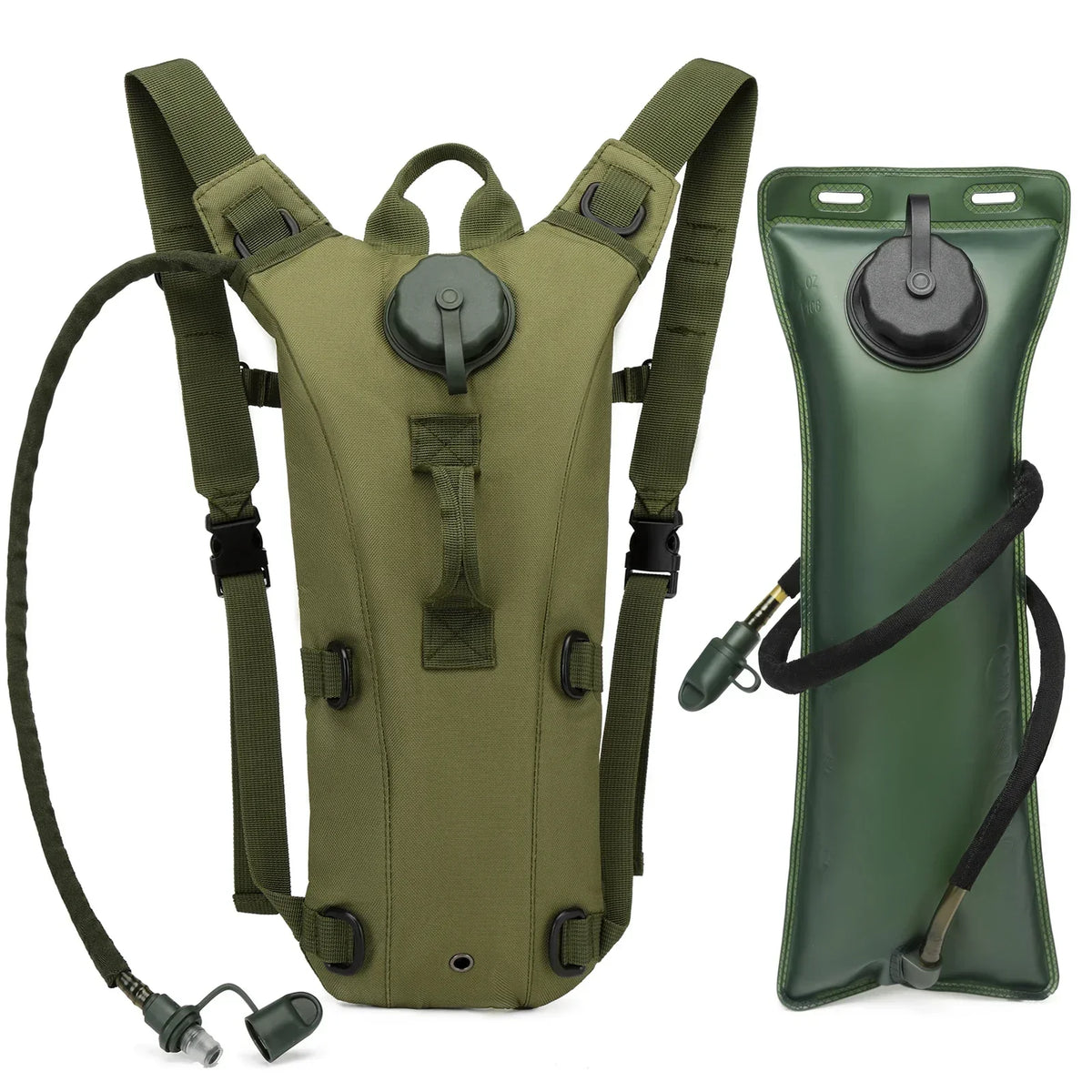 Sac d'hydratation tactique avec poche à eau de 3 L
