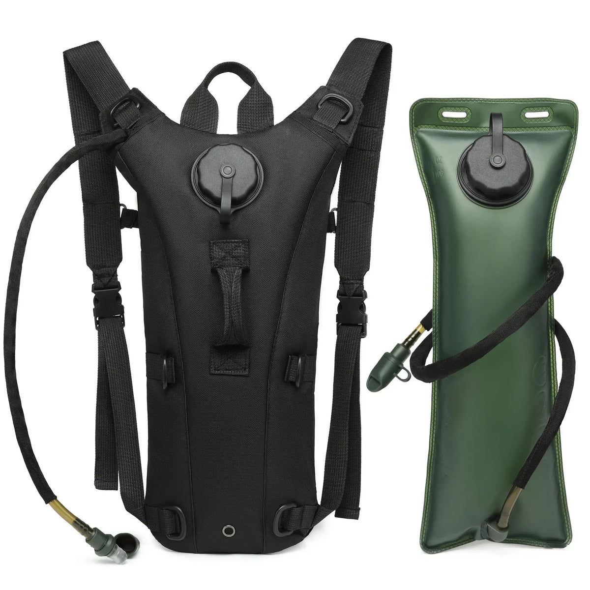 Sac d'hydratation tactique avec poche à eau de 3 L