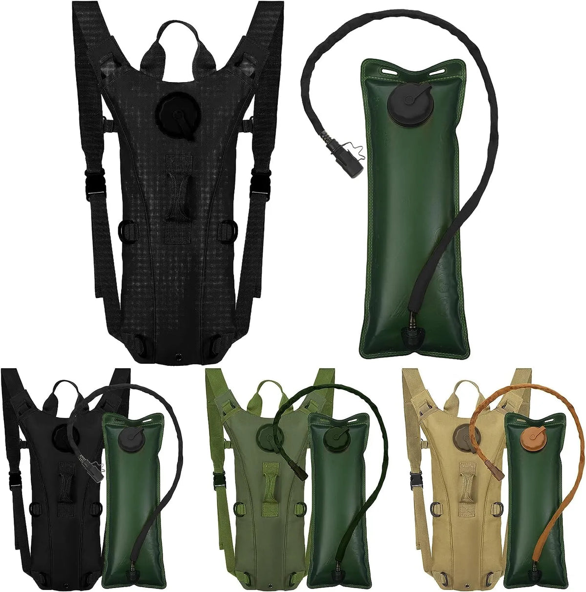 Sac d'hydratation tactique avec poche à eau de 3 L