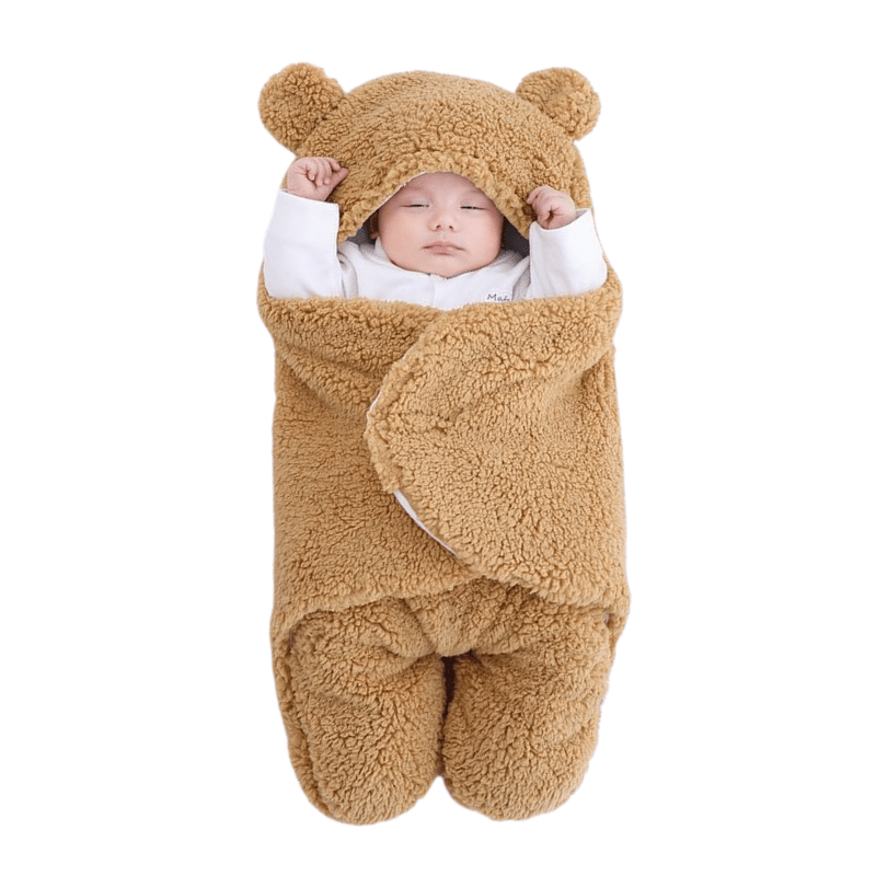 Sac de couchage enfant – couverture polaire hiver ours