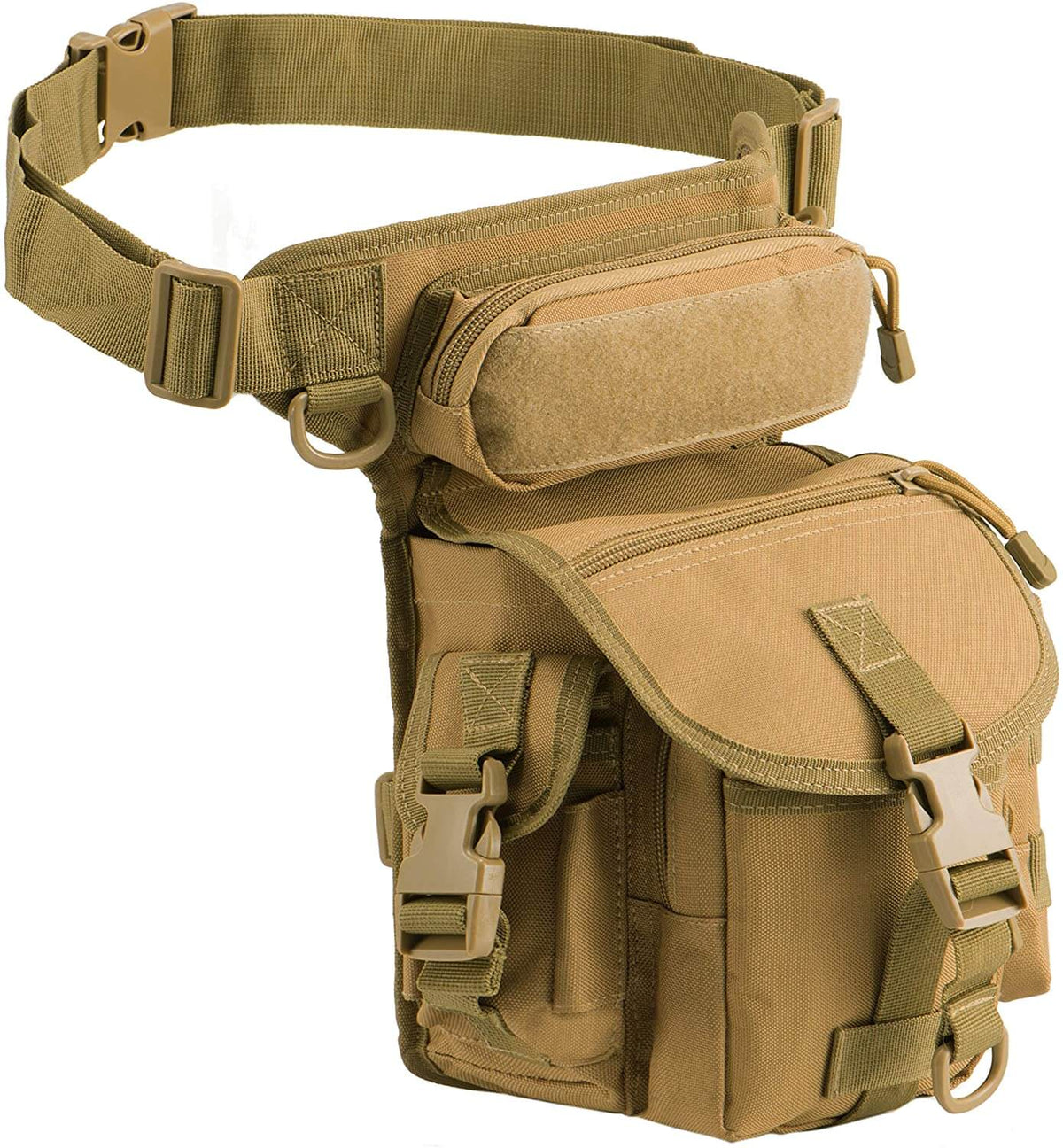 Sac de cuisse tactique résistant pour homme – Déperlant et multipoches