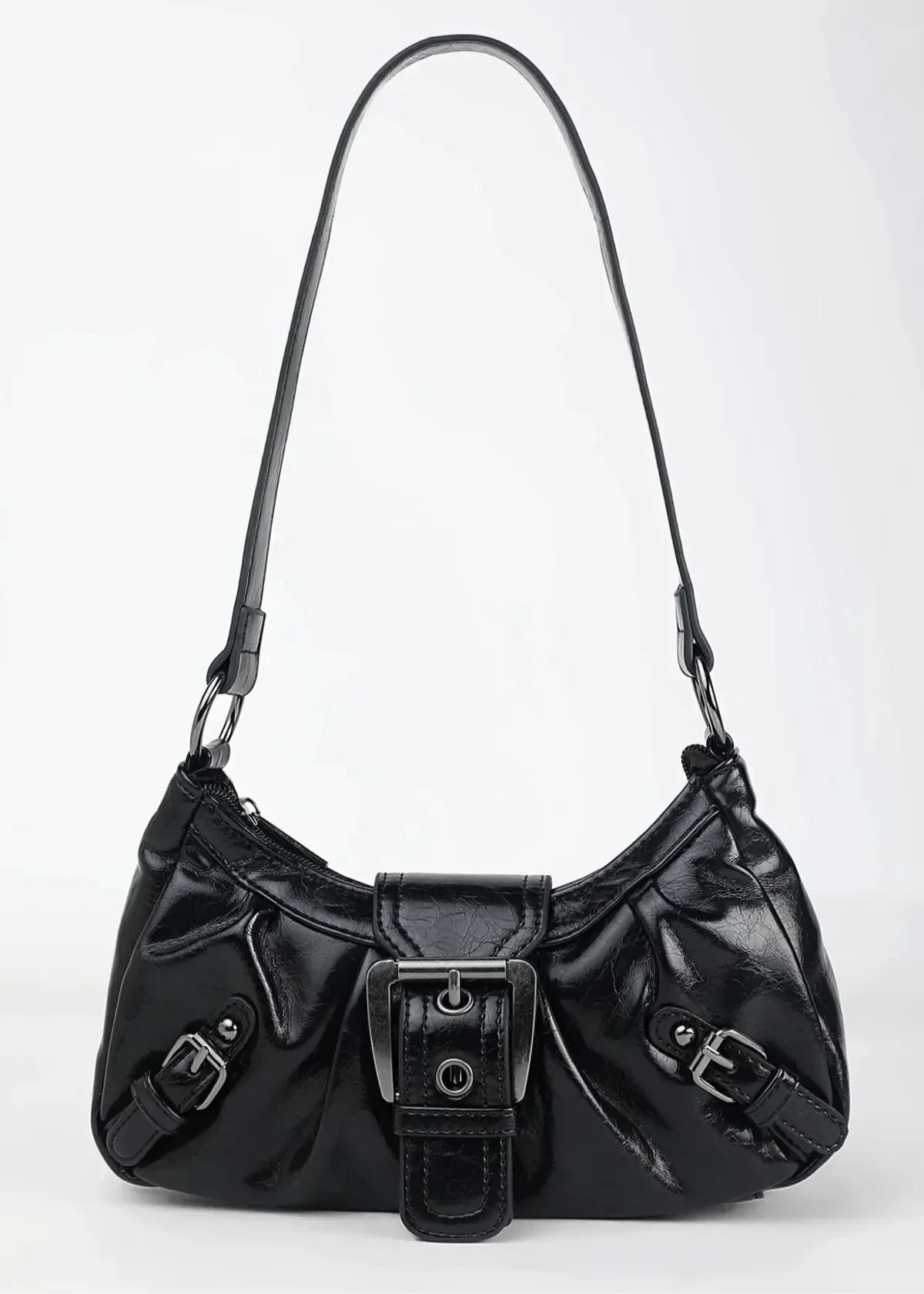 Sac porté épaule compact et élégant en cuir pour femme