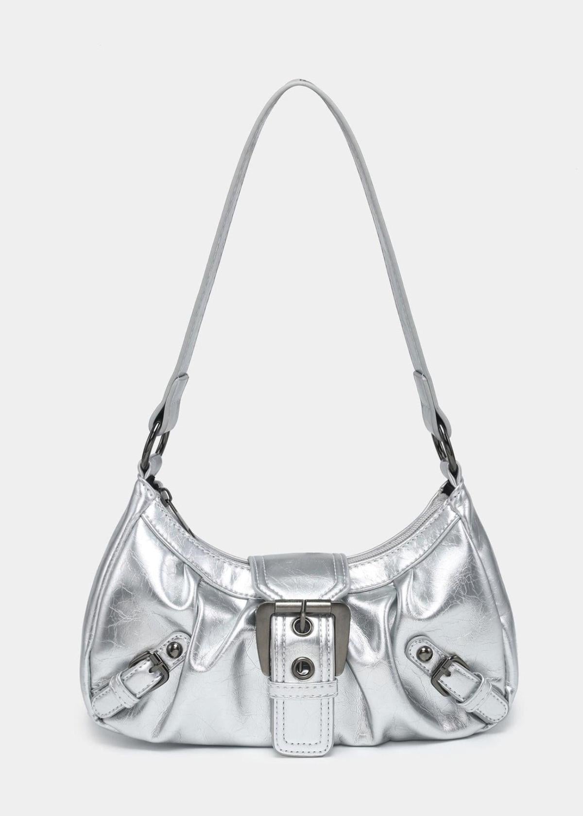 Sac porté épaule compact et élégant en cuir pour femme
