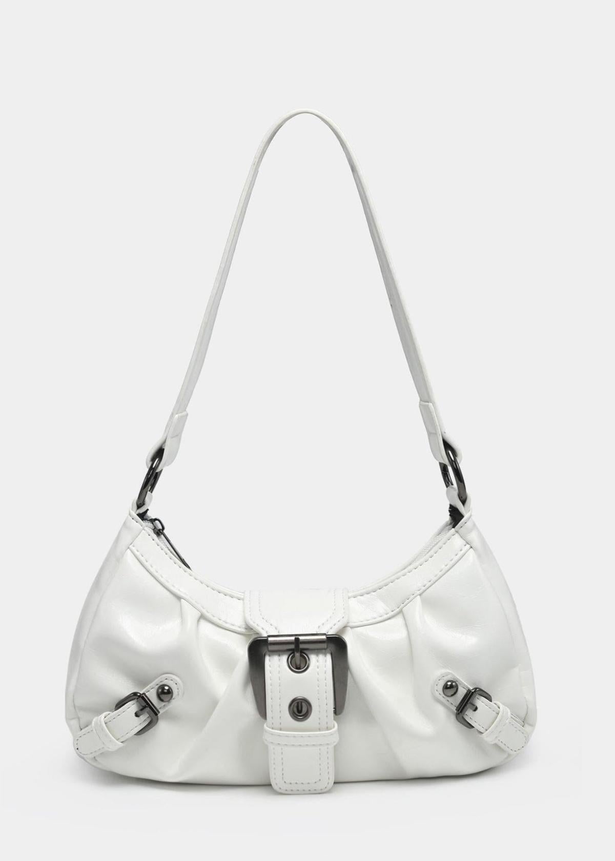 Sac porté épaule compact et élégant en cuir pour femme