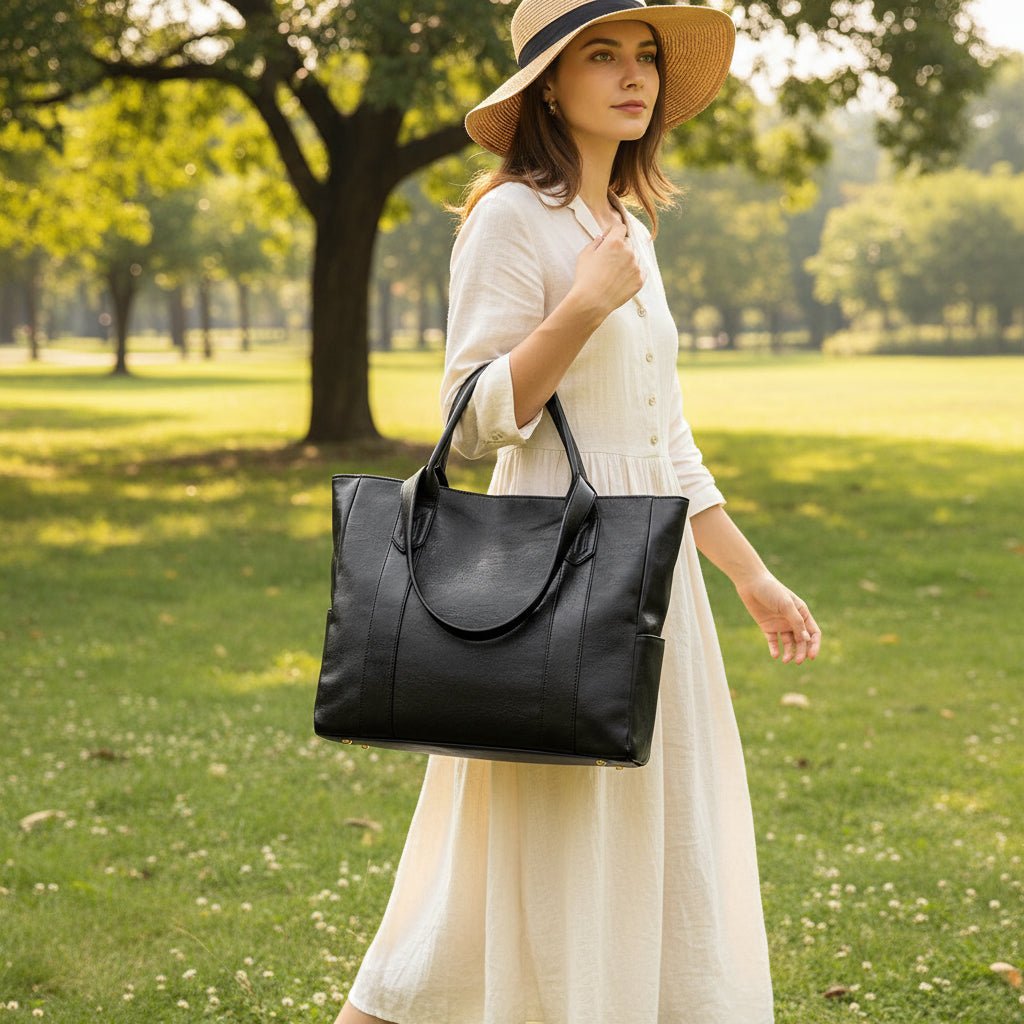 Sac porté épaule élégant de style rétro à surface lisse