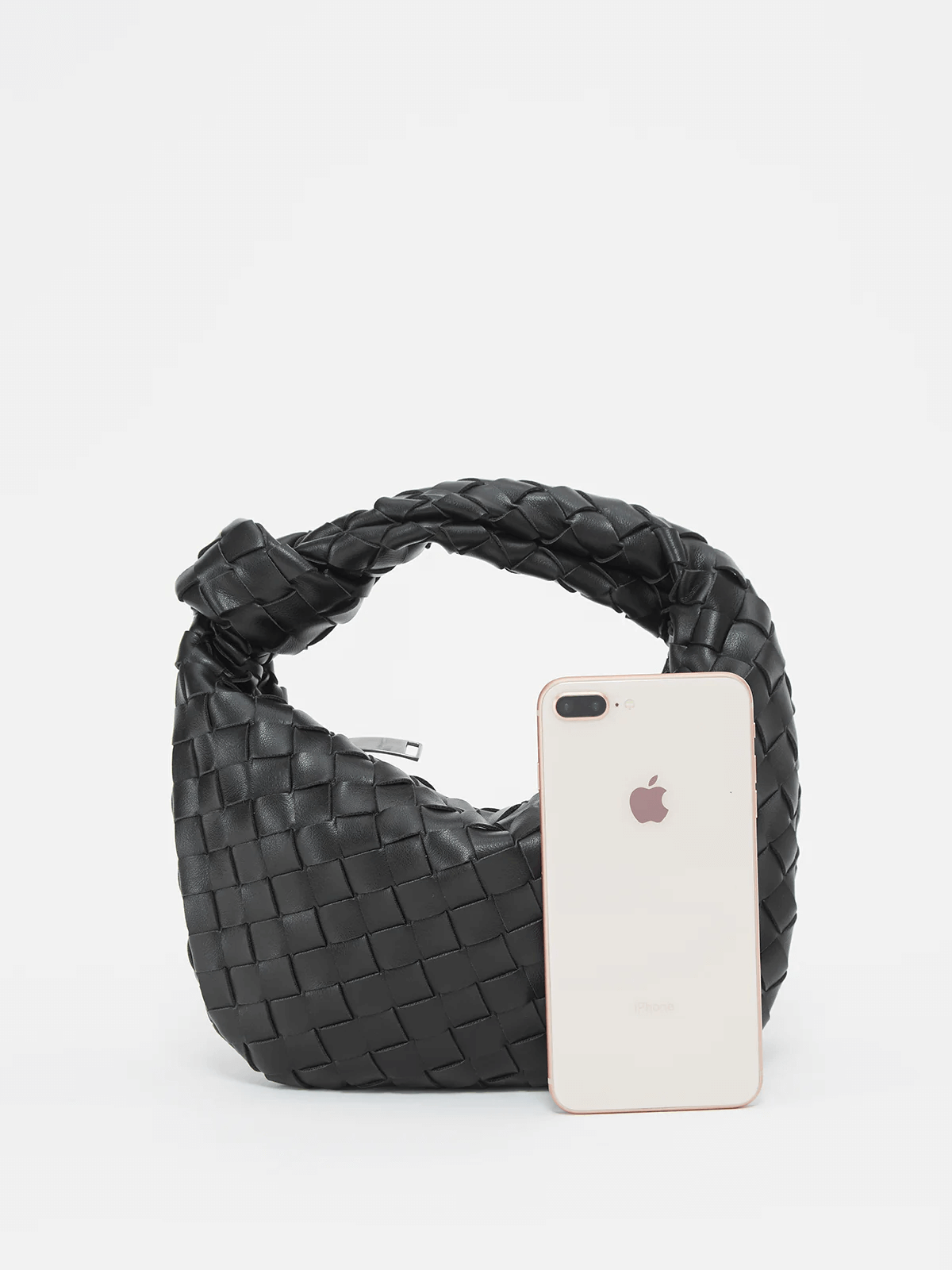 Sac porté épaule léger en cuir végan tressé