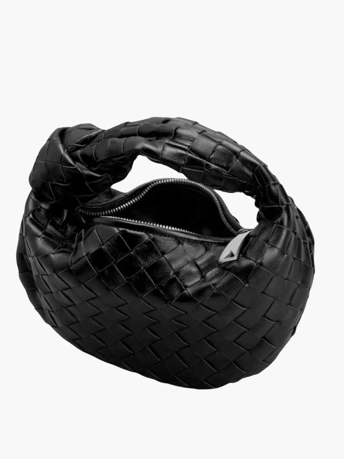 Sac porté épaule léger en cuir végan tressé