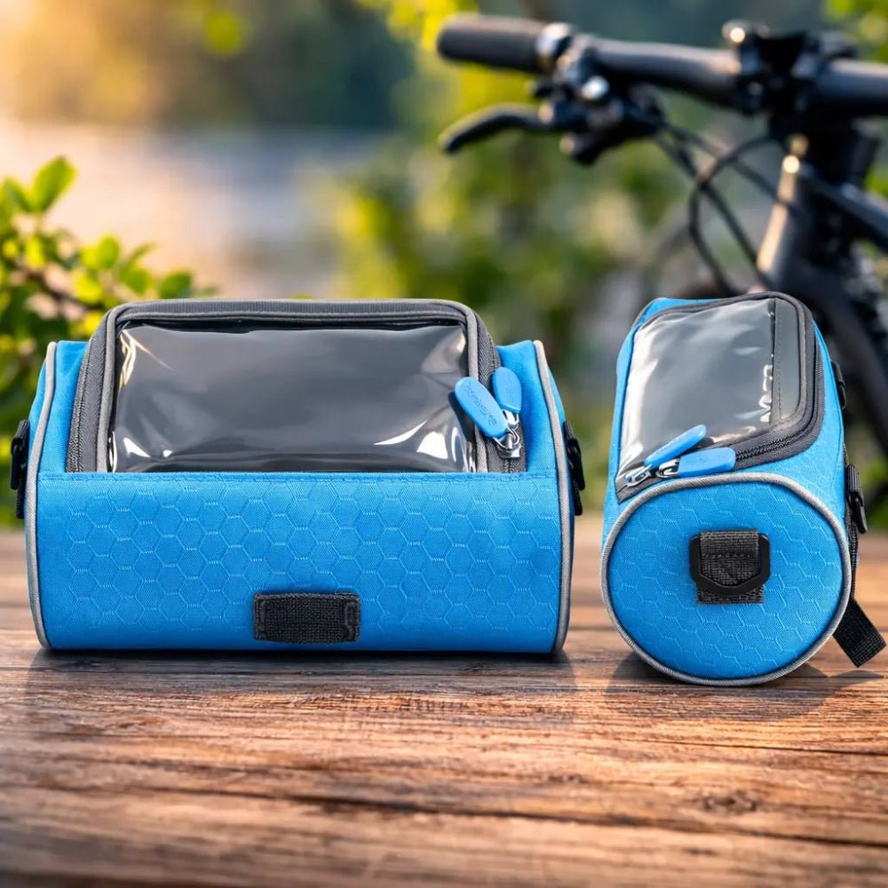 Sacoche de guidon avec support téléphone – rangement étanche pour petits objets