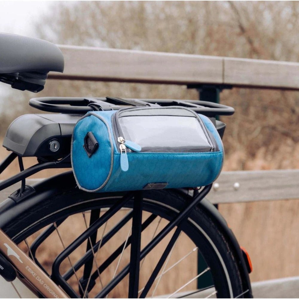 Sacoche de guidon avec support téléphone – rangement étanche pour petits objets