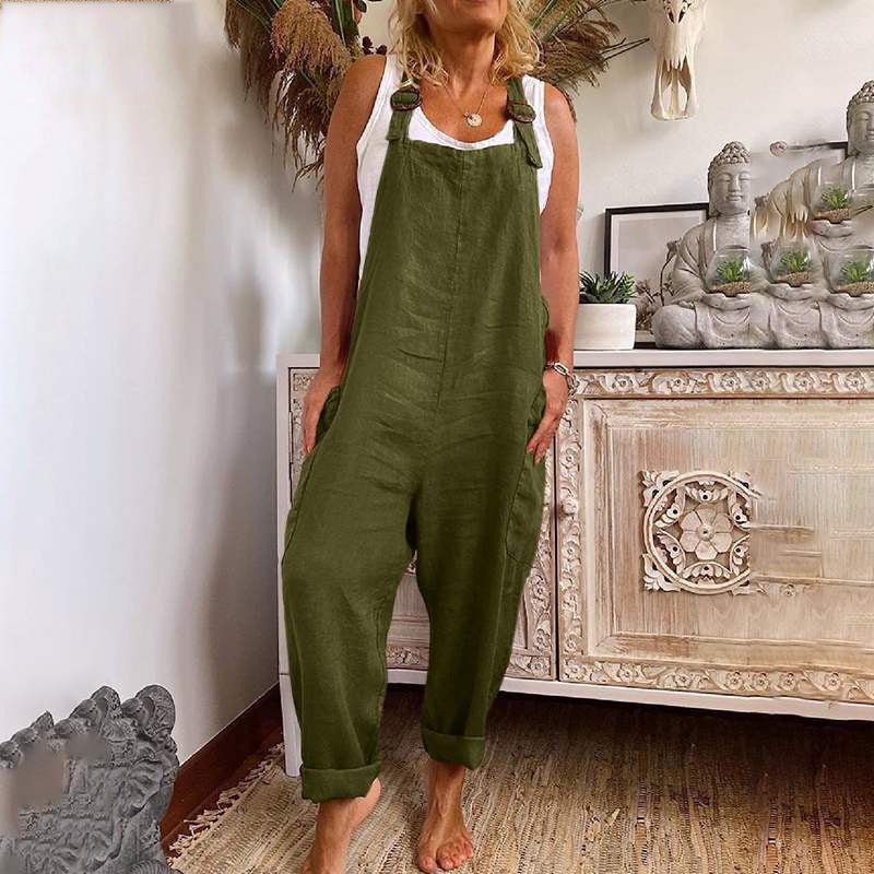 Salopette ample pour femme avec boucles réglables