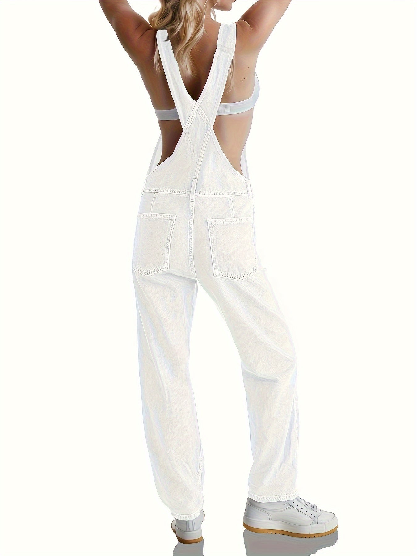 Salopette en jean tendance pour femme – décontractée et élégante pour le printemps, l'été et l'automne