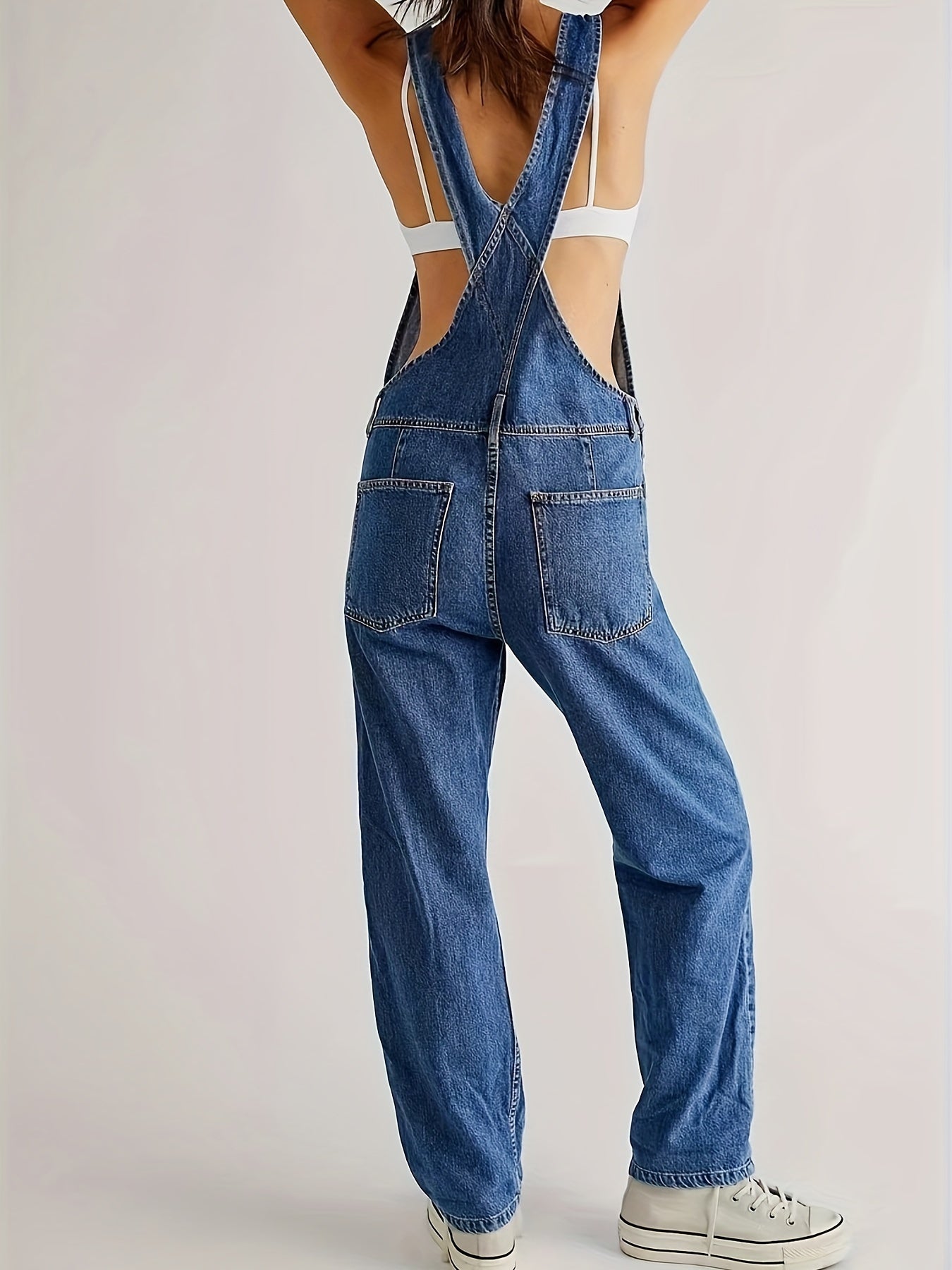 Salopette en jean tendance pour femme – décontractée et élégante pour le printemps, l'été et l'automne