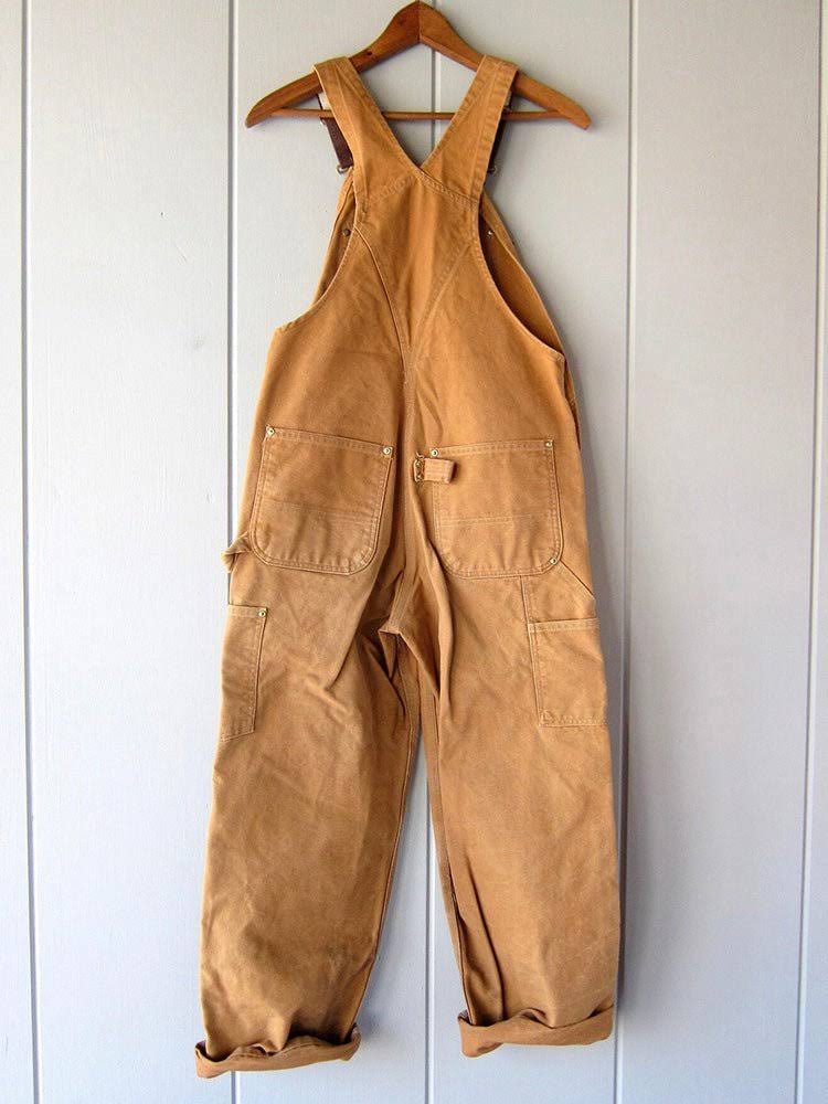 Salopette pour femme avec bretelles réglables de style rétro