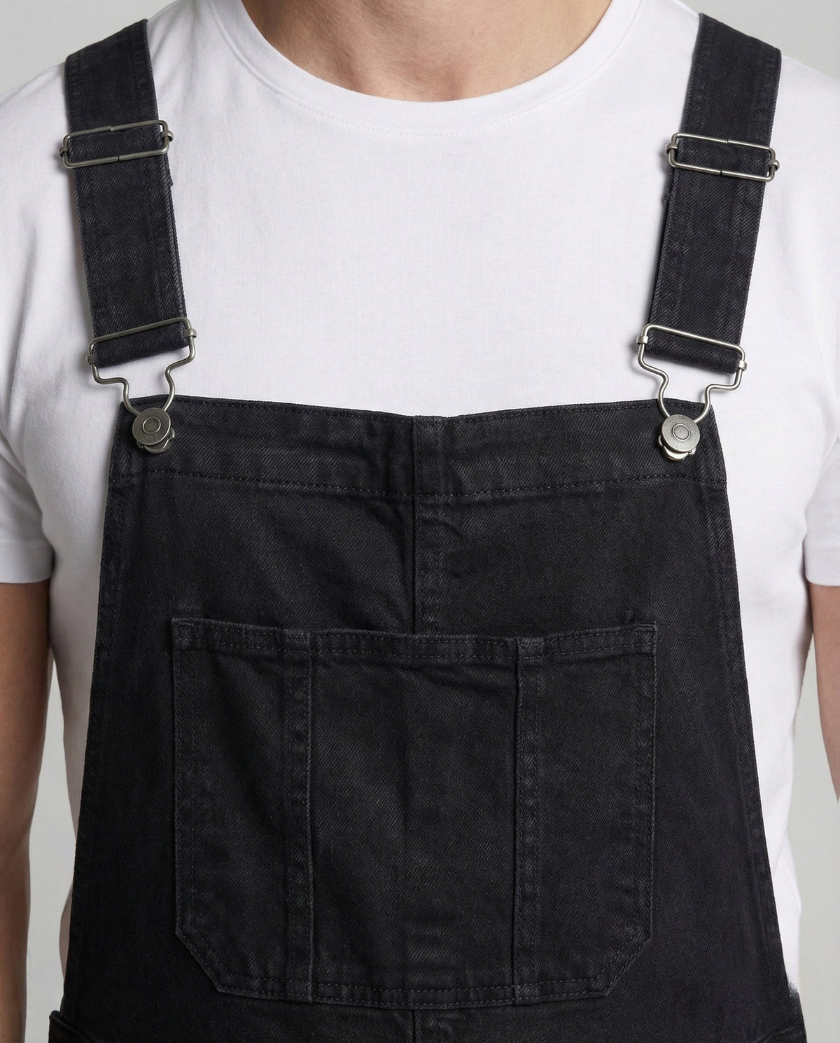 Salopette slim en sergé de coton pour homme