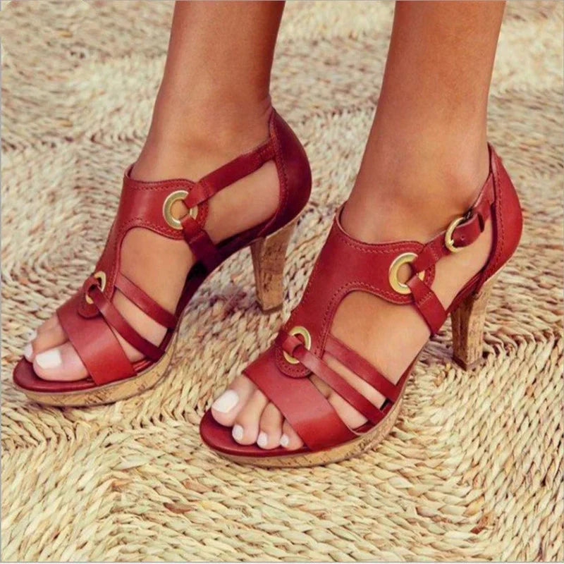 Sandales à lanières élégantes avec talon
