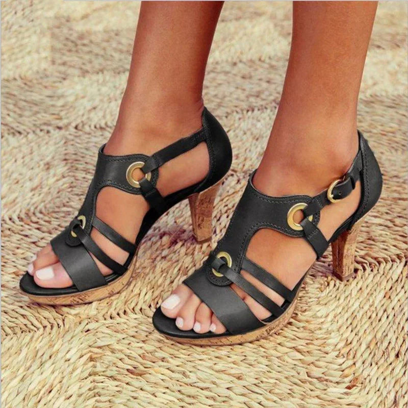 Sandales à lanières élégantes avec talon