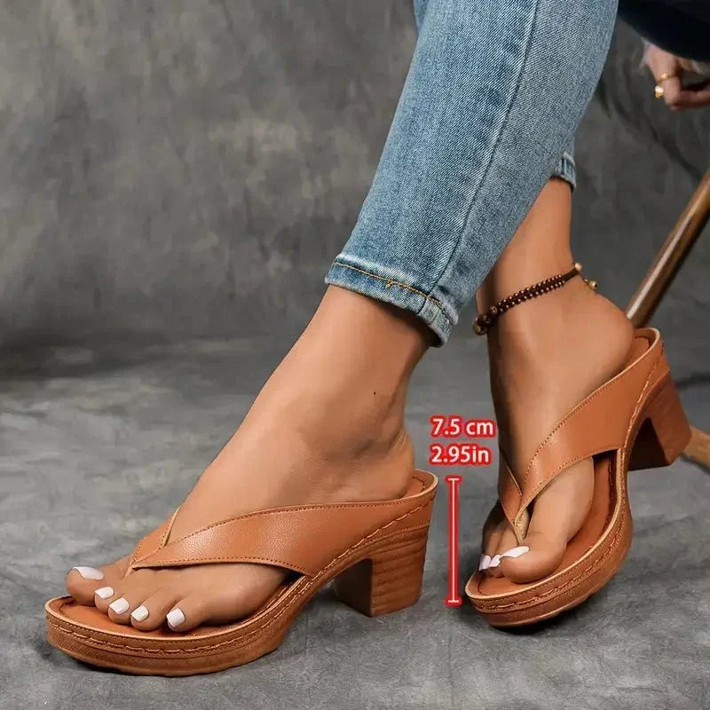 Sandales à talon pour femme