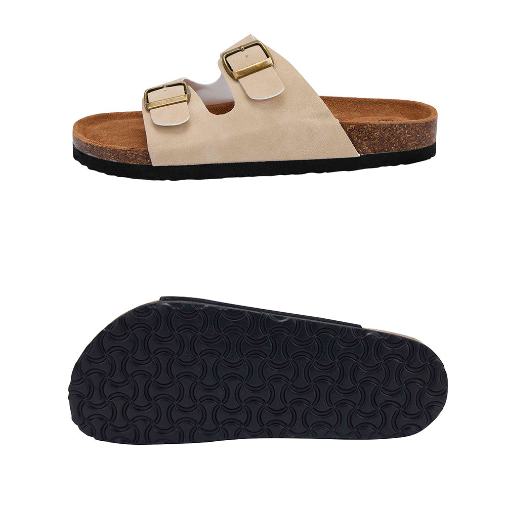 Sandales classiques à brides - noir, marron ou beige