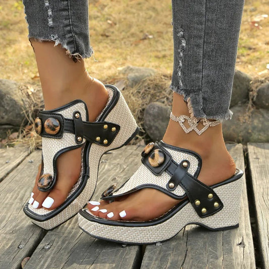 Sandales femme plateforme à talon