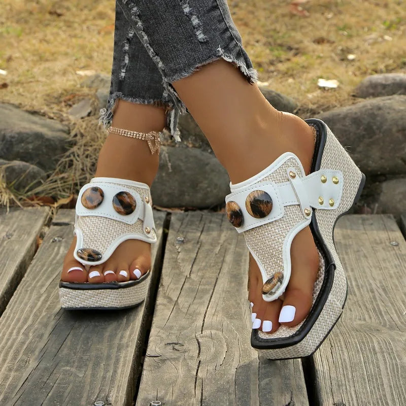 Sandales femme plateforme à talon