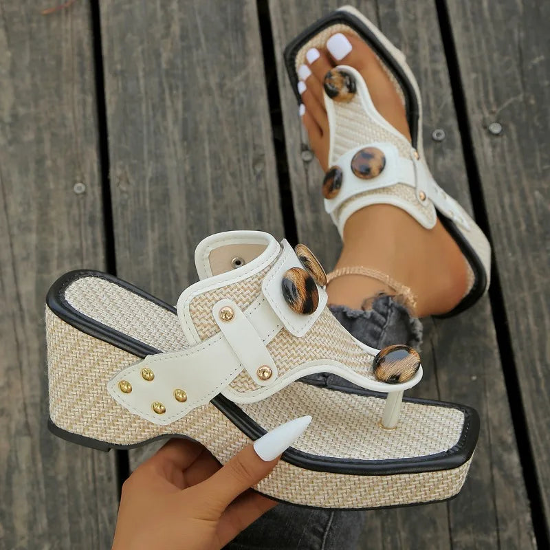 Sandales femme plateforme à talon