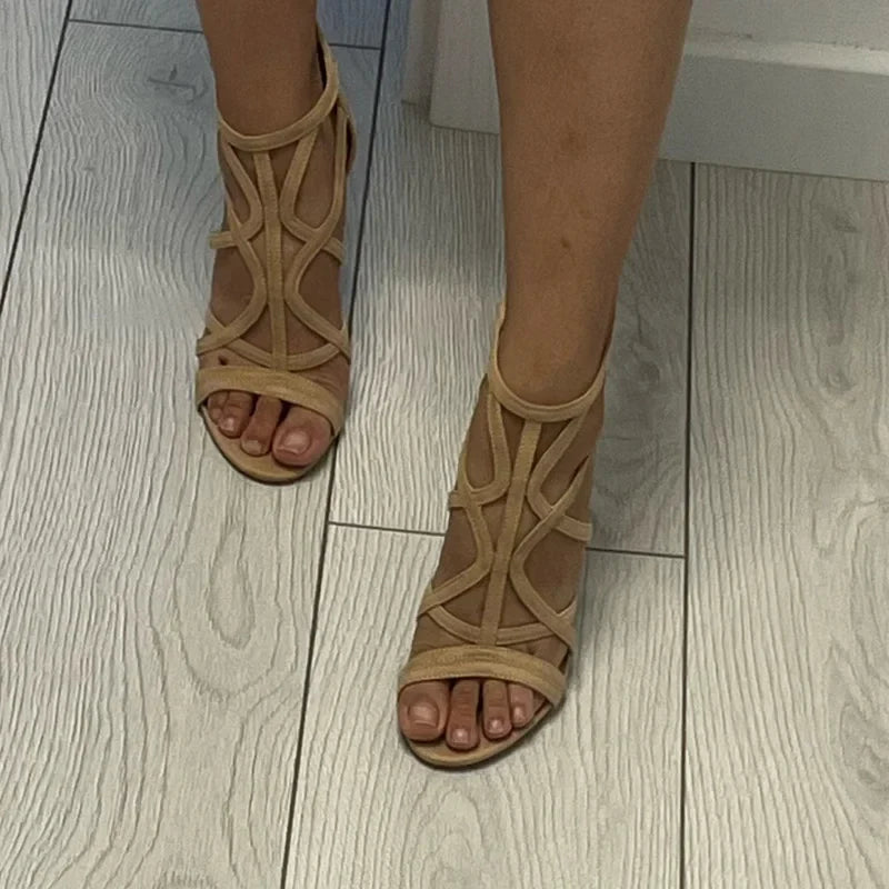 Sandales gladiateur à talons hauts 11cm - Coloris multiples