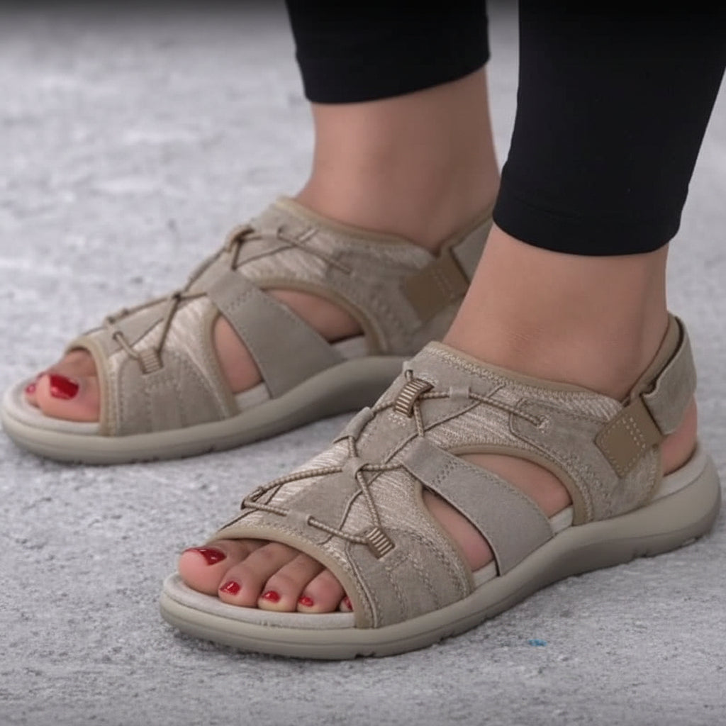 Sandales orthopédiques femme à semelle mousse nano