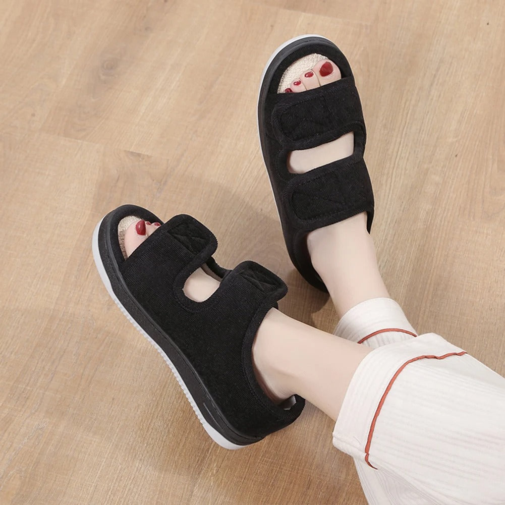 Sandales pour pieds enflés et sensibles