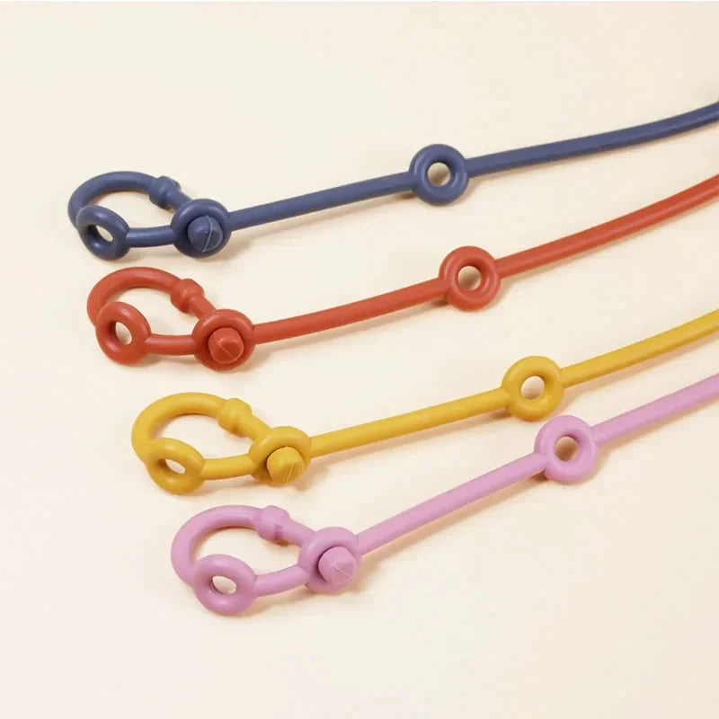 Sangles de jouet en silicone réglables pour jeu sécurisé