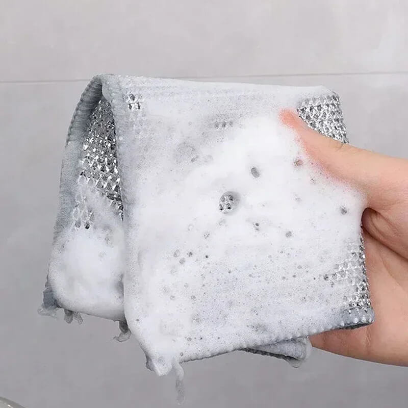 ScrubMaster - Multifunctional Steel Wire Dish Cloth, Reusable & Effective