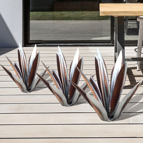Sculpture de jardin en métal inoxydable faite à la main pour décoration d'intérieur et d’extérieur