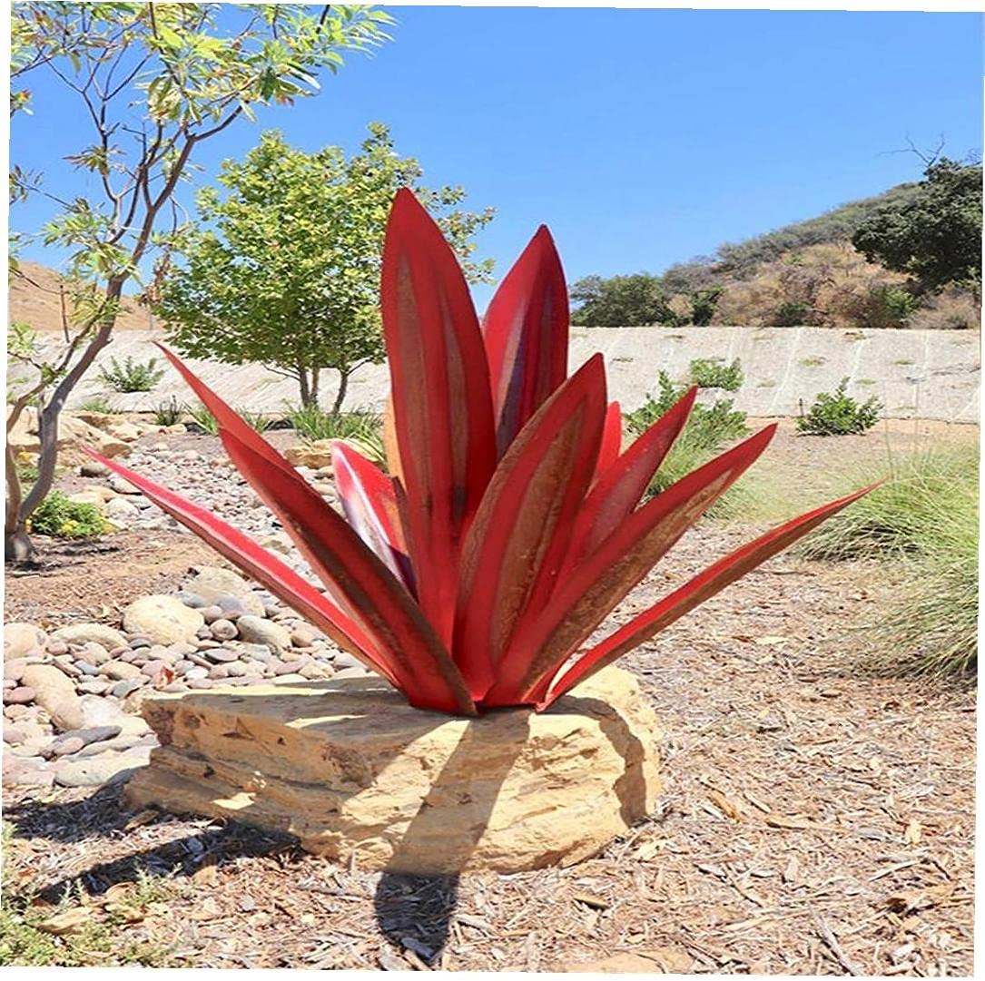 Sculpture de jardin en métal inoxydable faite à la main pour décoration d'intérieur et d’extérieur