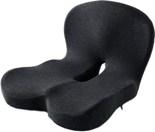 Seat Cushion with Lumbar Support – Memory Foam for Office & Car