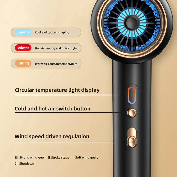 Sèche-cheveux professionnel 2400 W avec technologie ionique