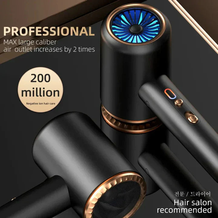 Sèche-cheveux professionnel 2400W avec technologie ionique