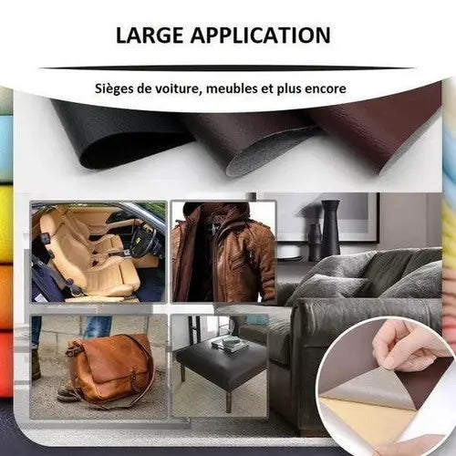 Self-Adhesive Patches RénoCuir - Leather Repair Kit