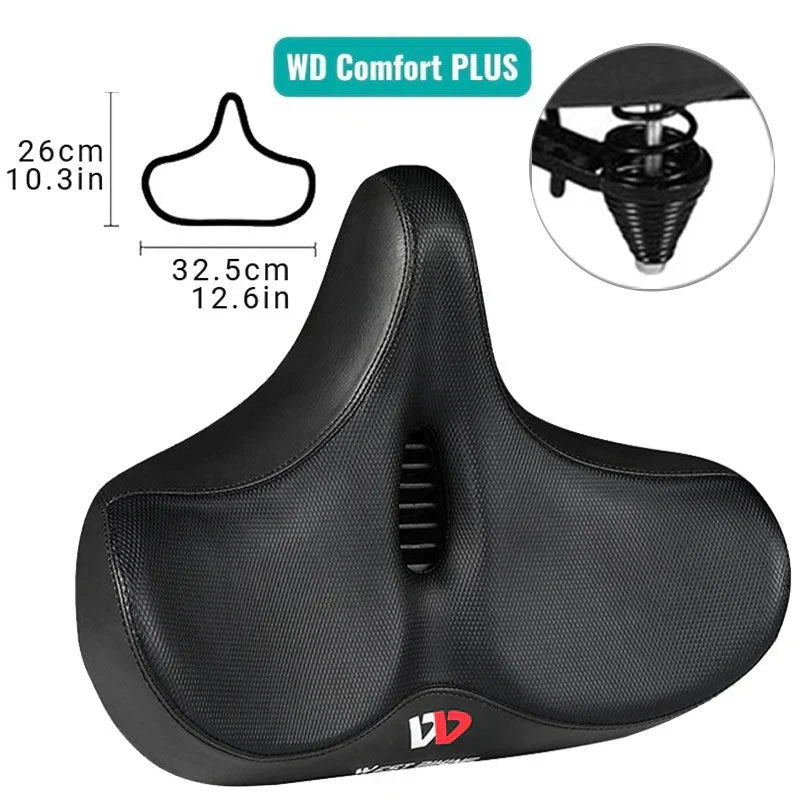 Selle de vélo confortable | Assise extra large