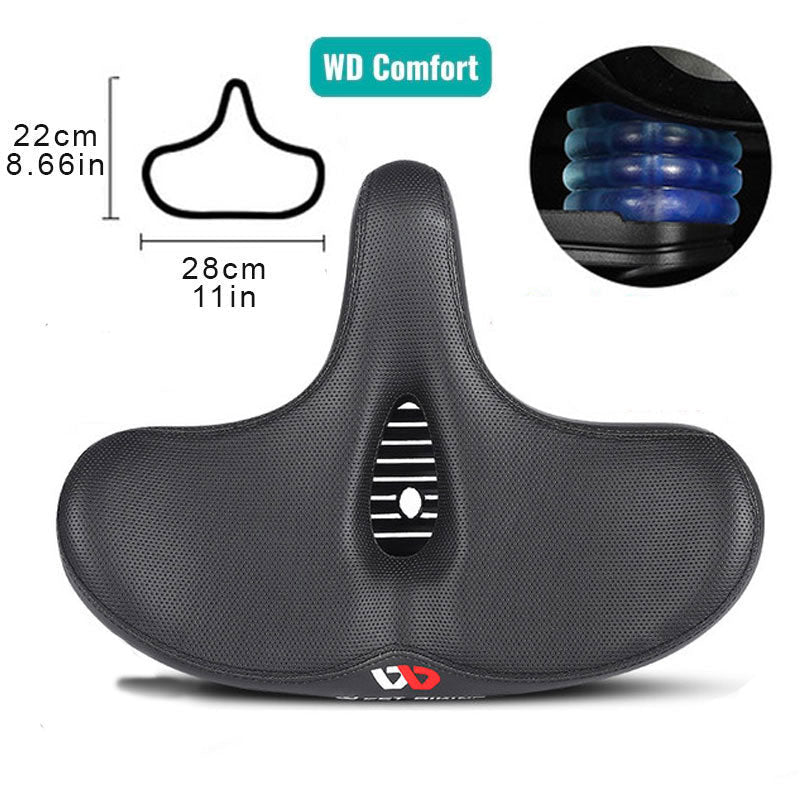 Selle de vélo confortable avec large rembourrage
