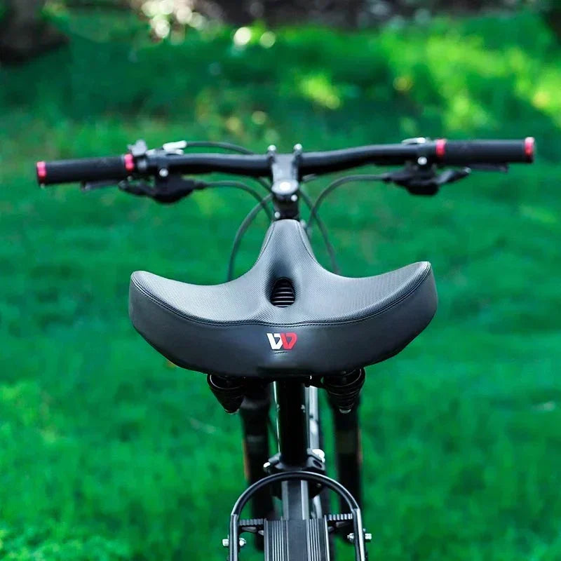 Selle de vélo confortable avec large rembourrage
