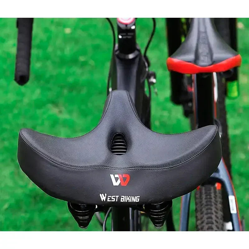 Selle de vélo confortable avec large rembourrage