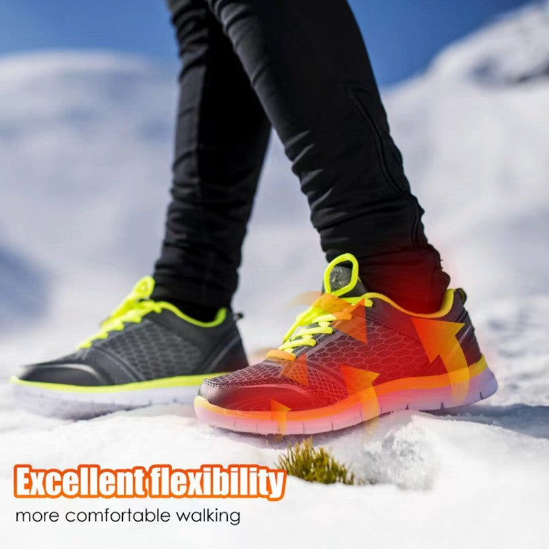 Semelles chauffantes rechargeables et sans fil pour chaussures unisexe