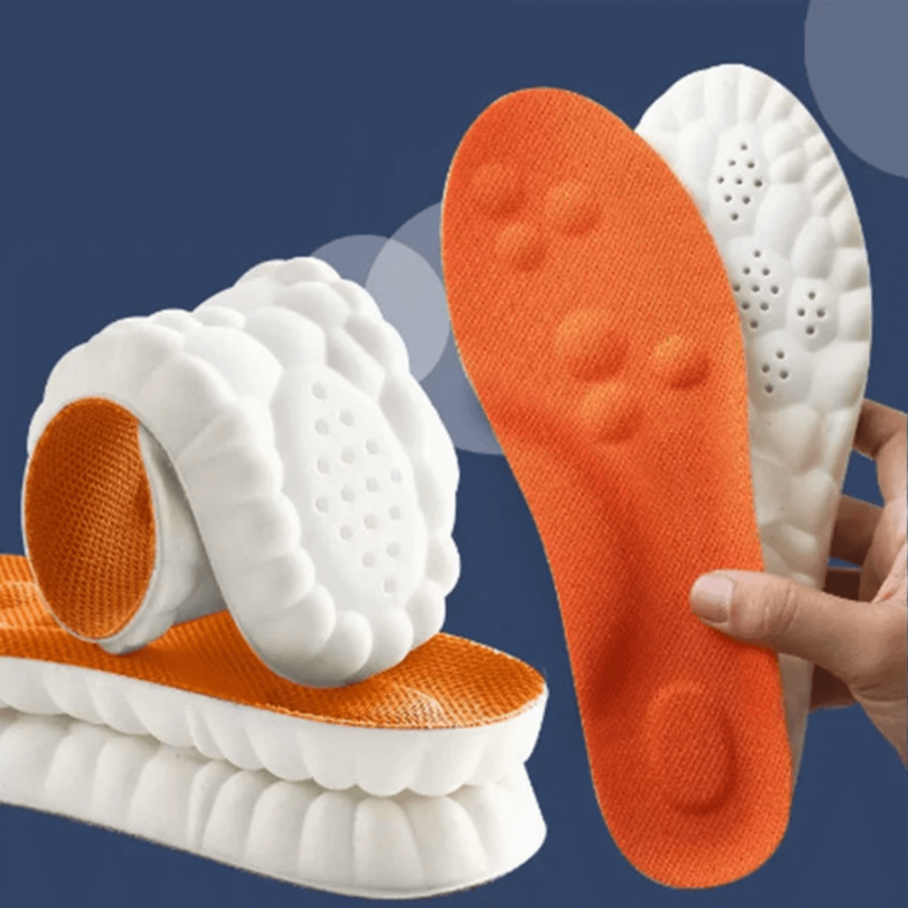 Semelles ergonomiques d'amortissement des chocs pour chaussures de course
