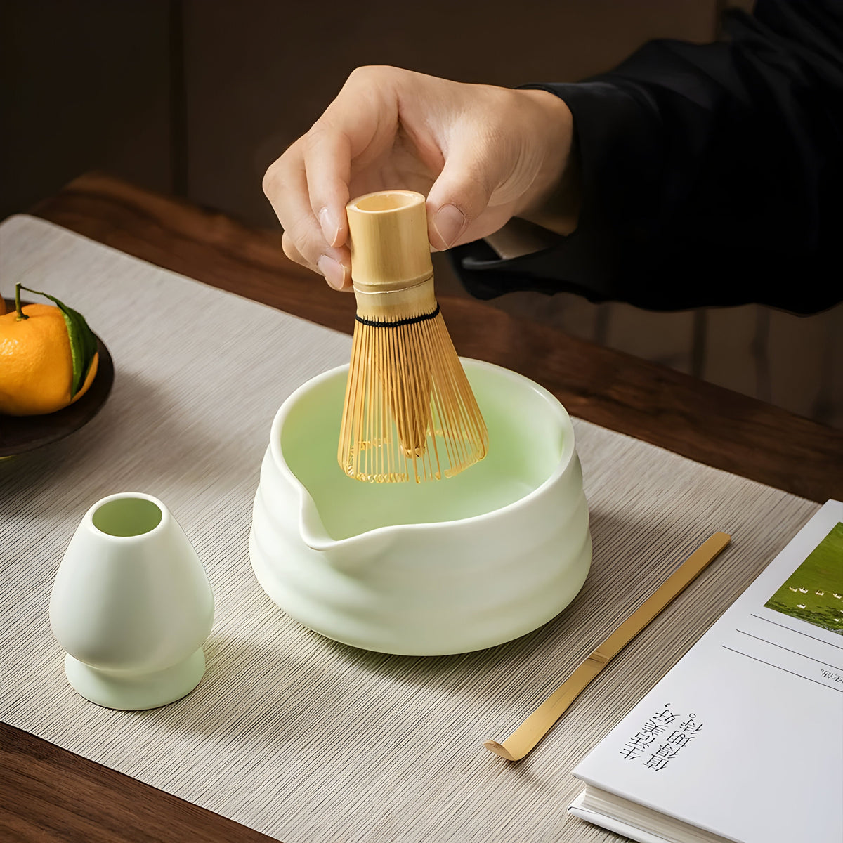 Service à matcha en céramique – service à thé japonais traditionnel pour des moments de détente