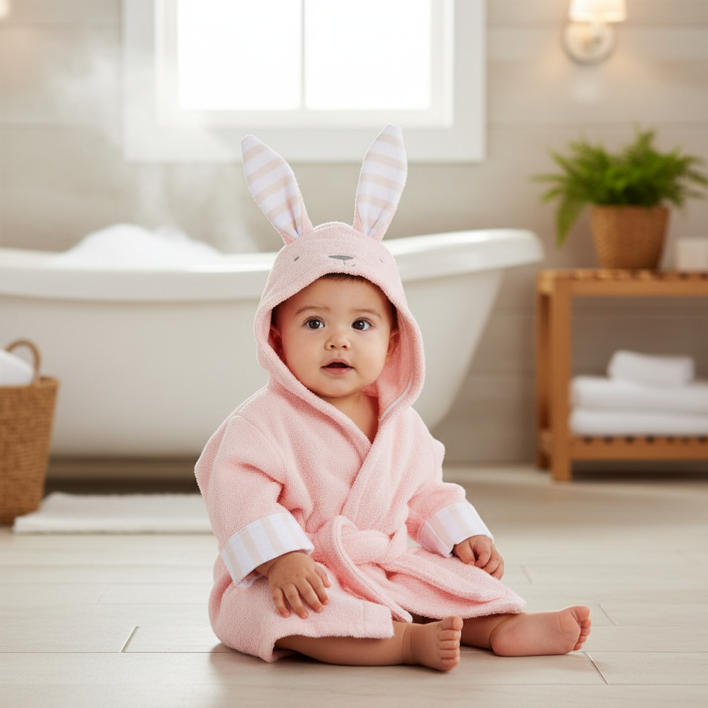 Serviette de bain à capuche pour bébé - SnuggleTowel