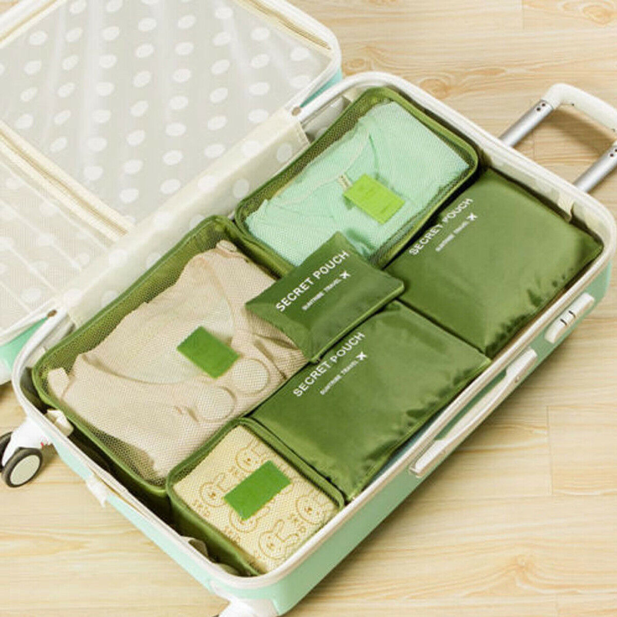 Set d'organisateurs de voyage pour valise (2 pièces) – sacs de rangement gain de place