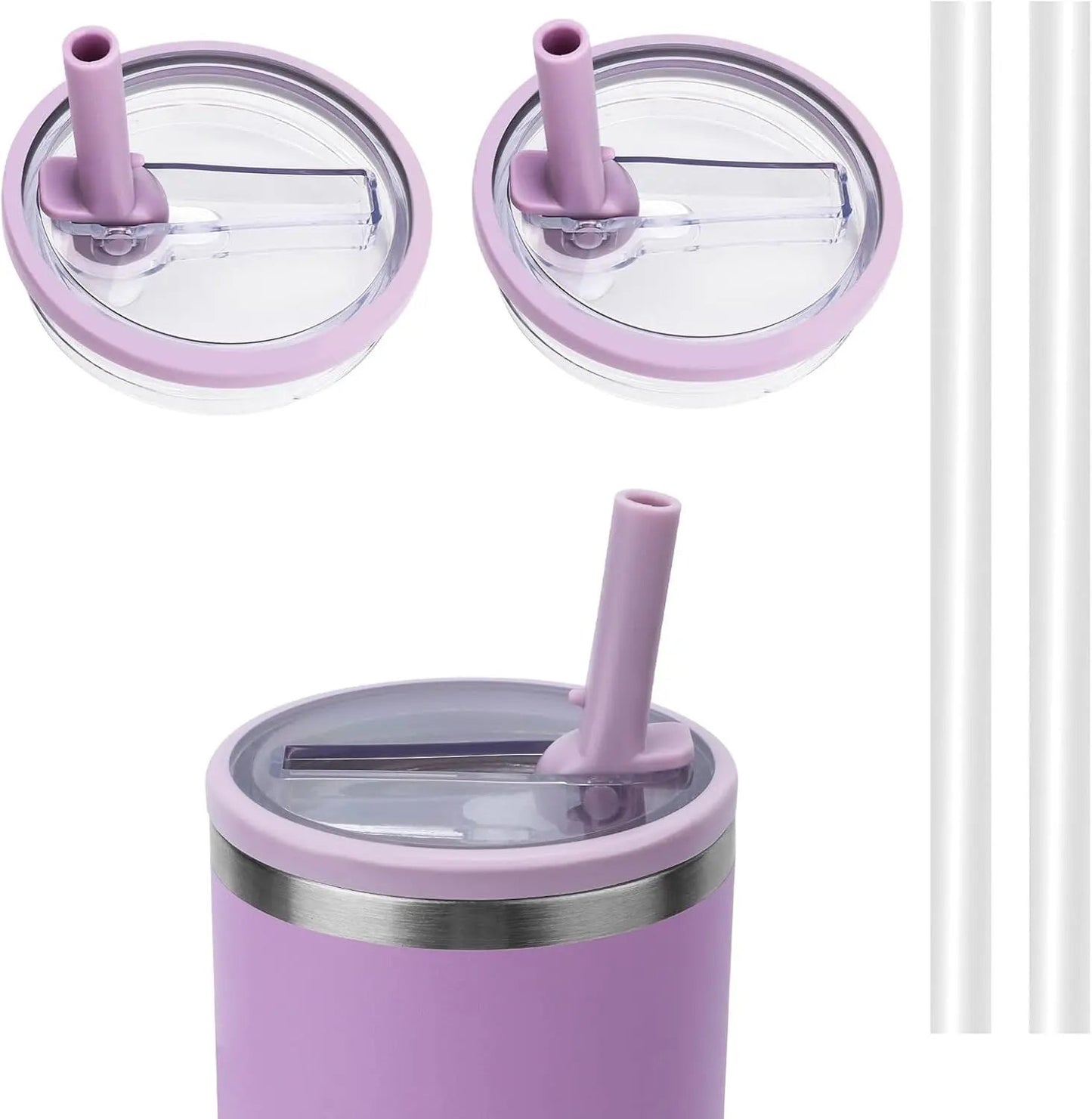 Set of 2 Replacement Lids with Straw for Stanley Cup and Hydro Jug 40 oz